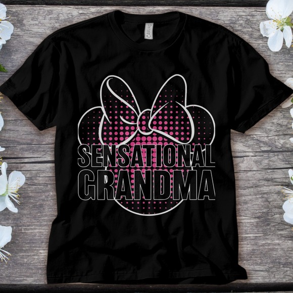Disney Mickey And Friends Sensational Grandma T-Shirt Unisex Tee Adult T-shirt - Picture 1 of 2